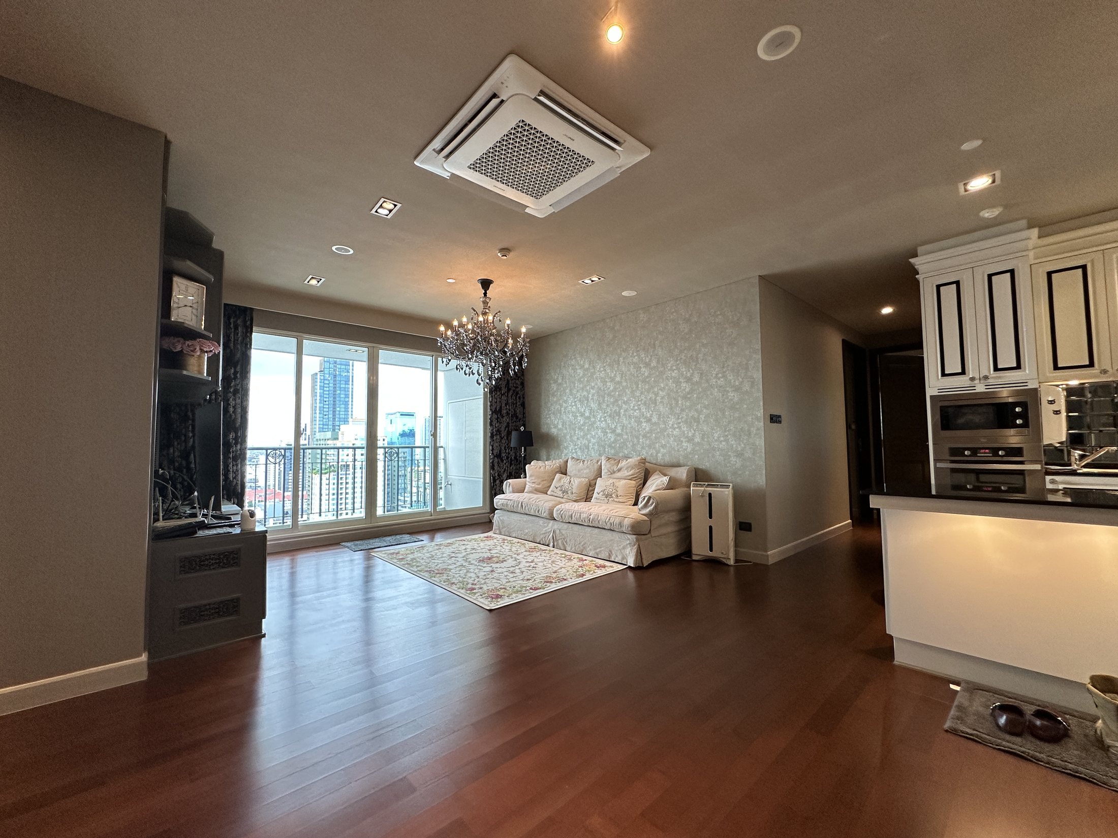 The great room — open-plan living and dining