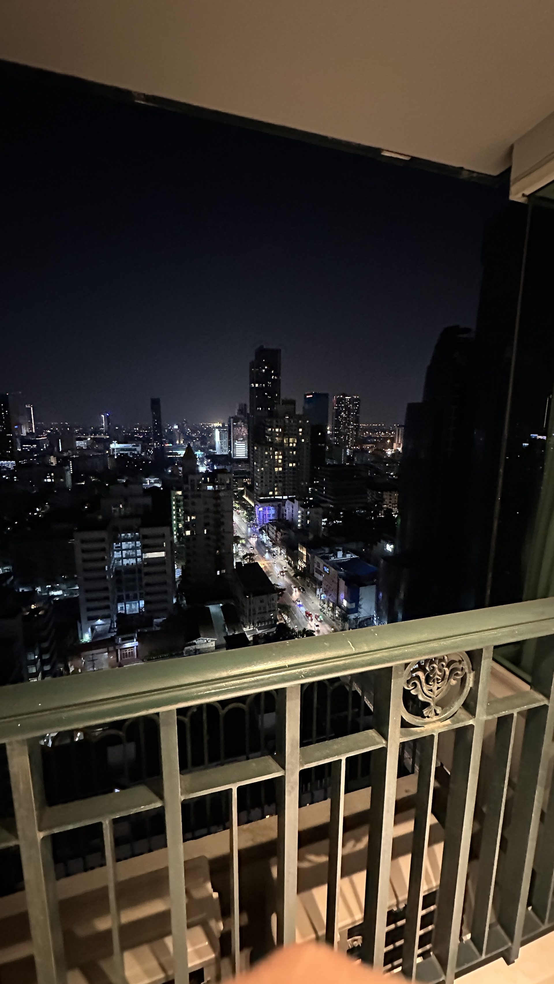 Night view from the balcony